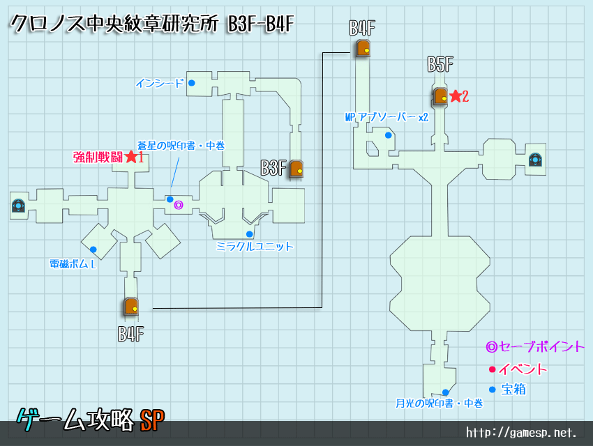 クロノス中央紋章研究所MAP